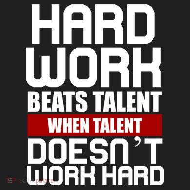 Hard Work Beats Talent When Talent Doesn't Work Hard 40oz Vacuum Insulated Stainless Steel Travel Tumbler