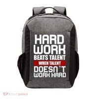 Hard Work Beats Talent When Talent Doesn't Work Hard Vector Backpack thumb 0