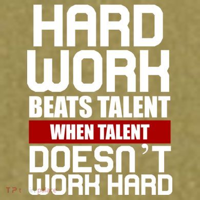 Hard Work Beats Talent When Talent Doesn't Work Hard Garment-Dyed Women's Muscle Tee
