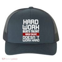 Hard Work Beats Talent When Talent Doesn't Work Hard Yupoong Adult 5-Panel Trucker Hat thumb 0