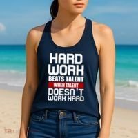Hard Work Beats Talent When Talent Doesn't Work Hard Women's Tank Top thumb 2