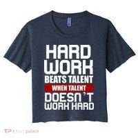 Hard Work Beats Talent When Talent Doesn't Work Hard Women's Crop Top Tee thumb 0