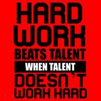Hard Work Beats Talent When Talent Doesn't Work Hard Santa Hat thumb 1