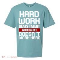Hard Work Beats Talent When Talent Doesn't Work Hard Sueded Cloud Jersey T-Shirt thumb 0