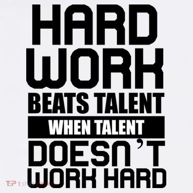 Hard Work Beats Talent When Talent Doesn't Work Hard Garment-Dyed Sweatshirt