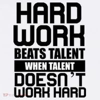 Hard Work Beats Talent When Talent Doesn't Work Hard Garment-Dyed Sweatshirt thumb 2