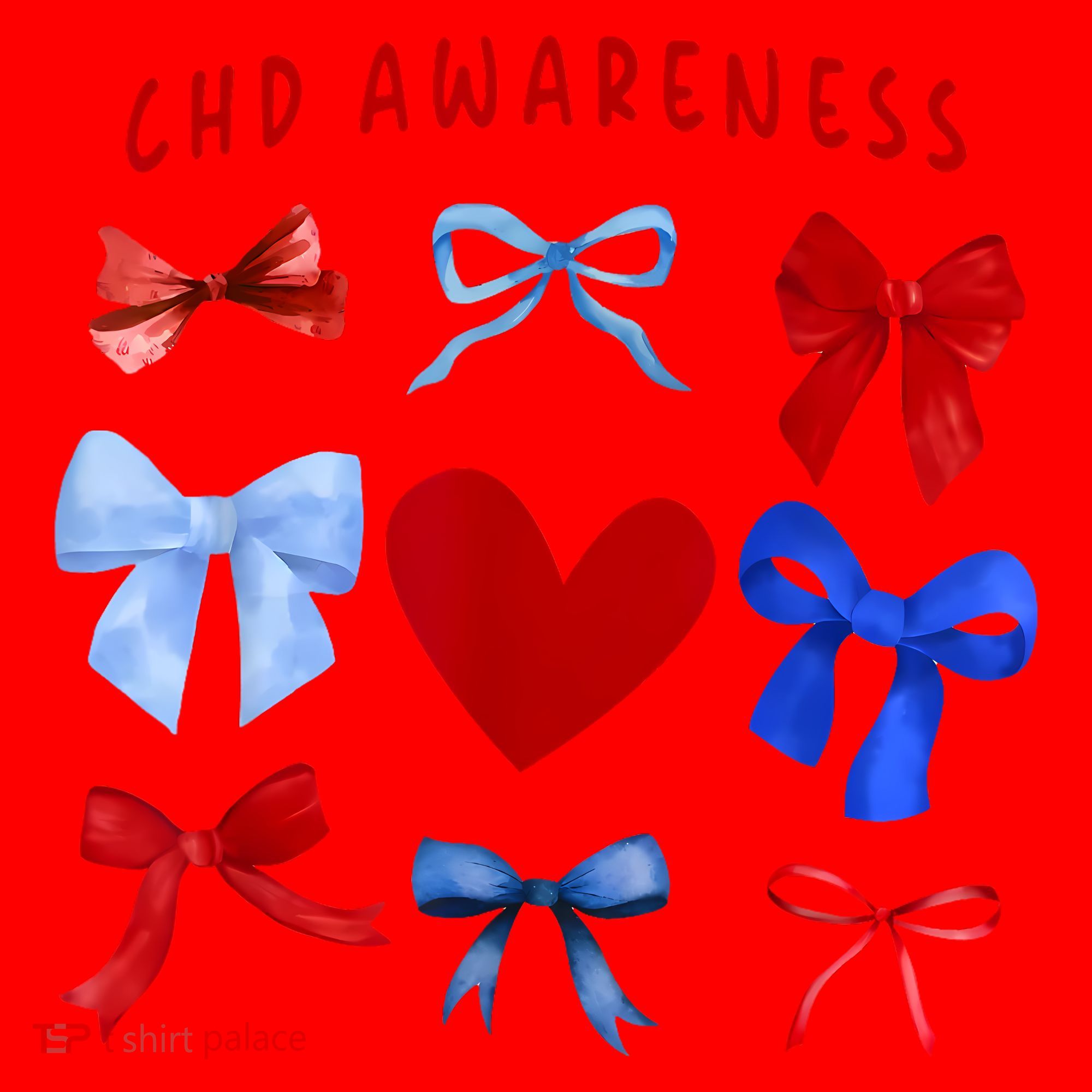 Heart Warrior Chd Awareness Heart Disease Coquette Bow Santa Hat