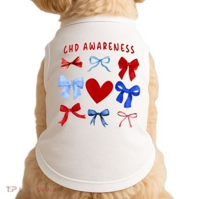 Heart Warrior Chd Awareness Heart Disease Coquette Bow Doggie Tank
