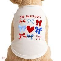 Heart Warrior Chd Awareness Heart Disease Coquette Bow Doggie Tank thumb 0