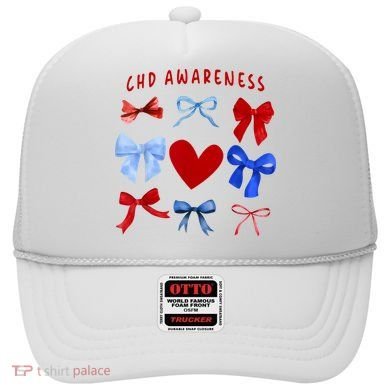 Heart Warrior Chd Awareness Heart Disease Coquette Bow Hat