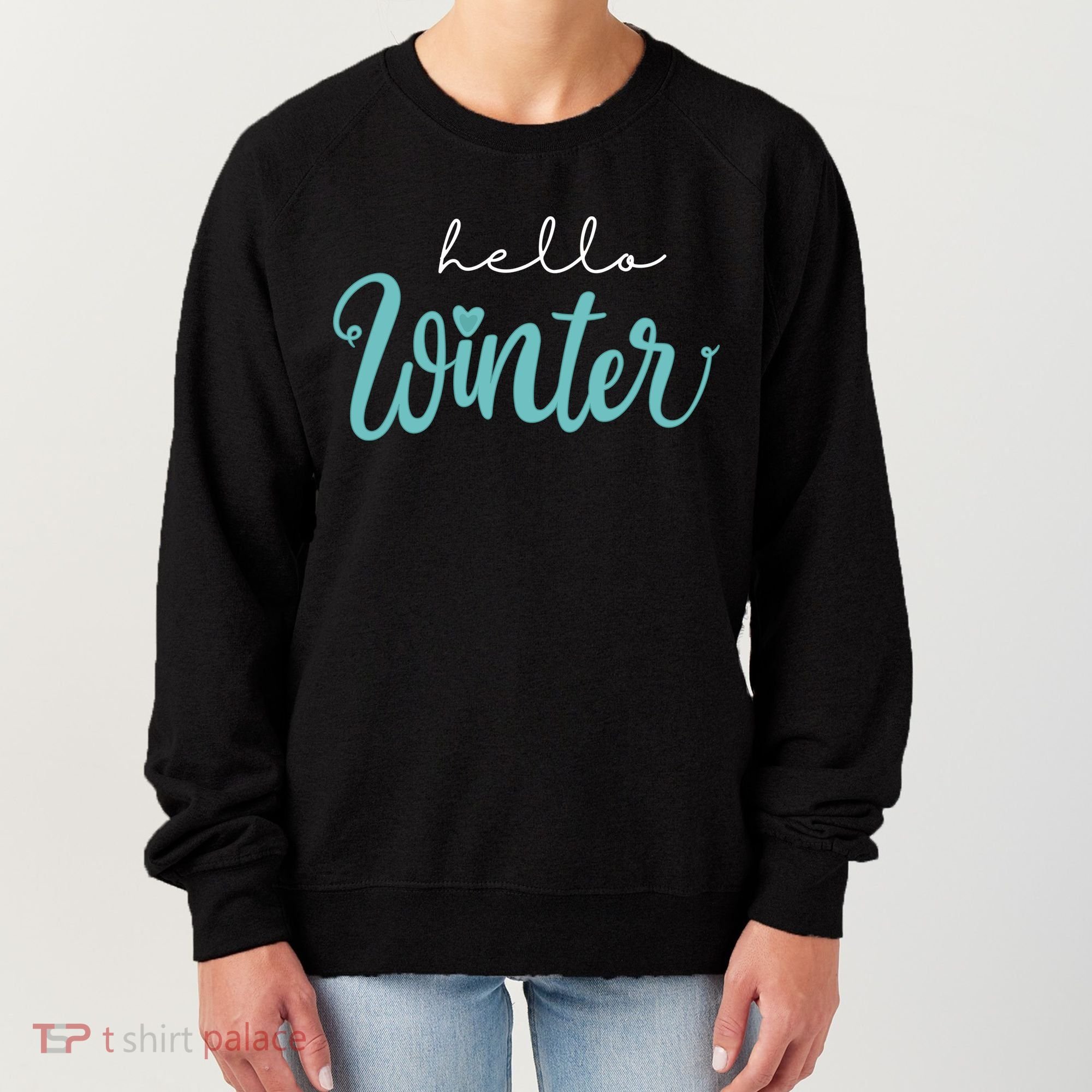 Hello Winter Cute Holiday Women's Sweatshirt