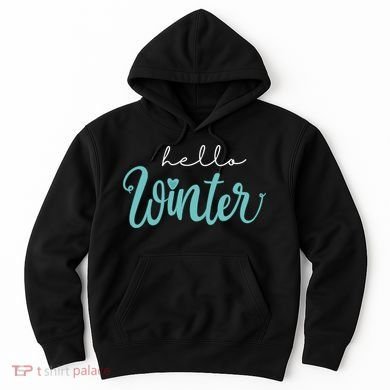 Hello Winter Cute Holiday Hoodie