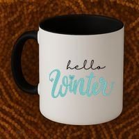 Hello Winter Cute Holiday Coffee Mug thumb 2