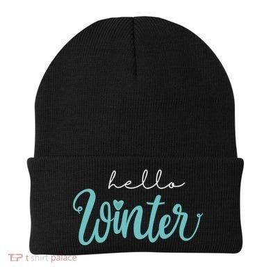 Hello Winter Cute Holiday Beanie