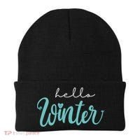 Hello Winter Cute Holiday Beanie thumb 0