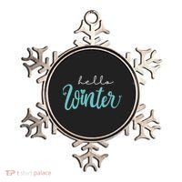 Hello Winter Cute Holiday Ornament thumb 0