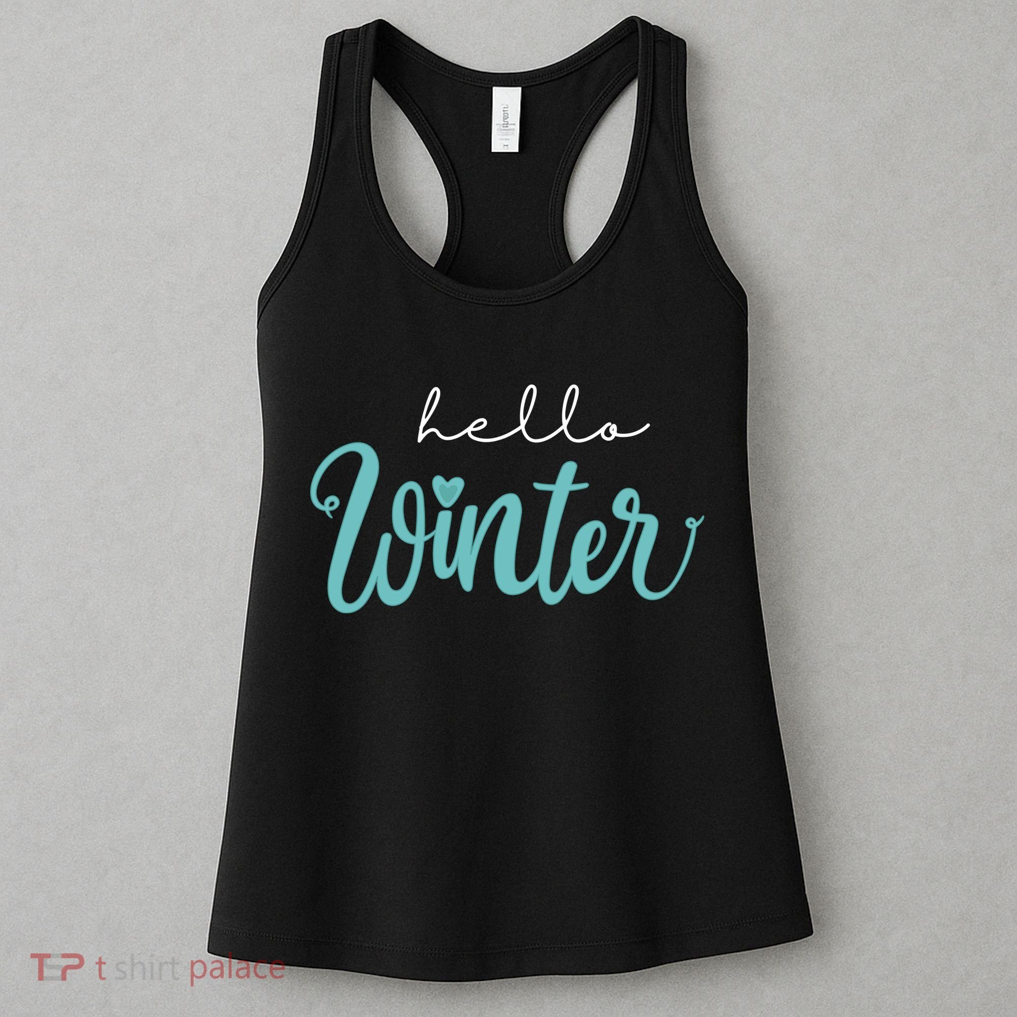 Hello Winter Cute Holiday Women's Tank Top