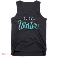 Hello Winter Cute Holiday Tank Top thumb 0