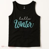 Hello Winter Cute Holiday Tank Top thumb 2