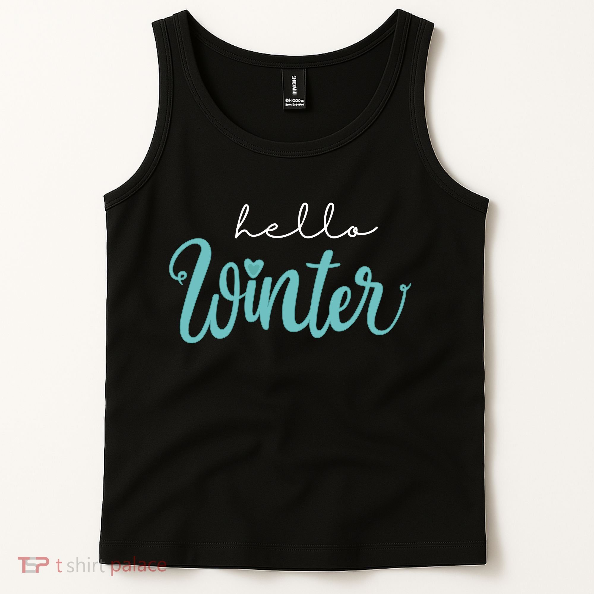 Hello Winter Cute Holiday Tank Top