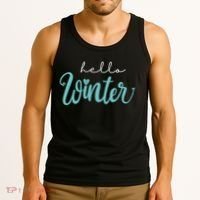 Hello Winter Cute Holiday Tank Top thumb 3
