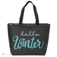 Hello Winter Cute Holiday Tote Bag thumb 0