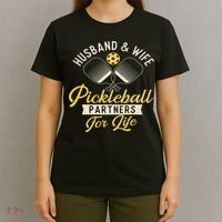 Husband & Wife Couple Pickleball Player Pickleballers T-Shirt thumb 4