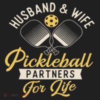 Husband & Wife Couple Pickleball Player Pickleballers Beanie thumb 2