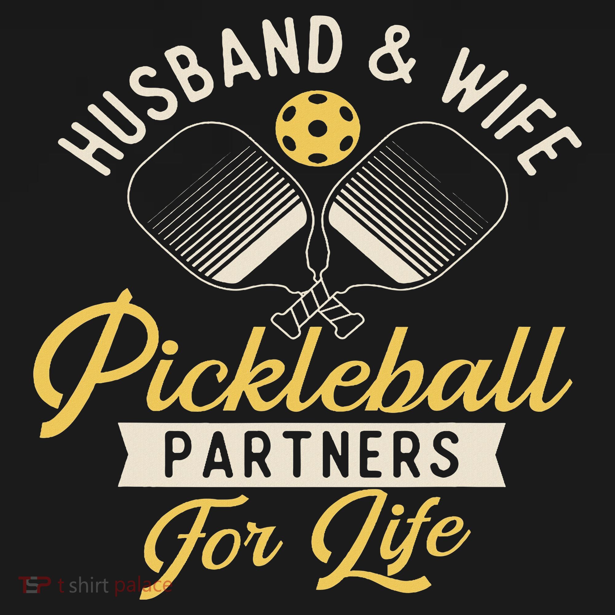 Husband & Wife Couple Pickleball Player Pickleballers Women's Hoodie