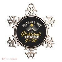 Husband & Wife Couple Pickleball Player Pickleballers Ornament thumb 0