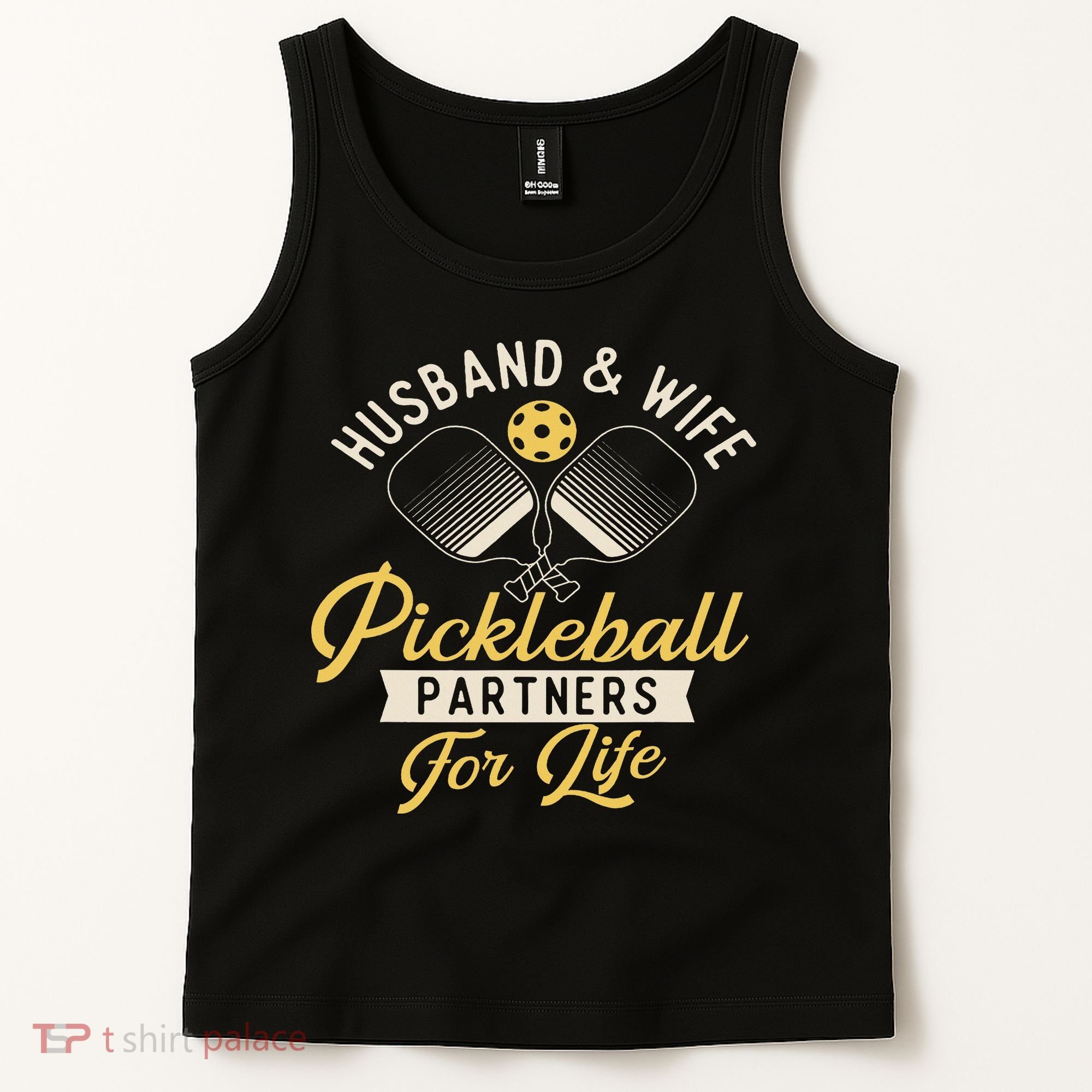 Husband & Wife Couple Pickleball Player Pickleballers Tank Top