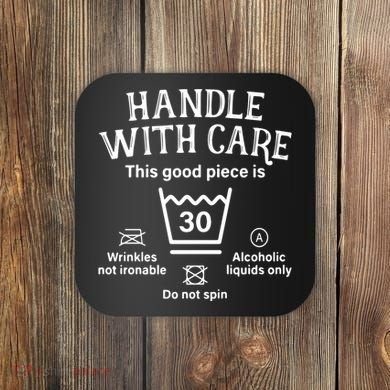 Handle With Care 30 Thirty 30th Birthday Coaster