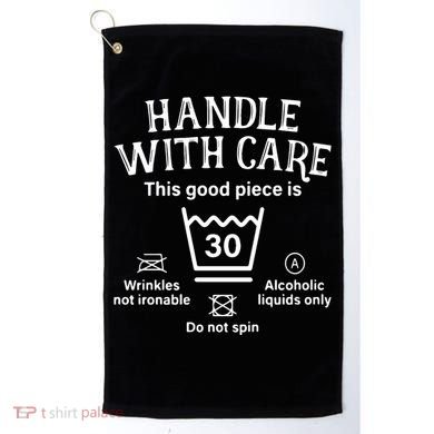 Handle With Care 30 Thirty 30th Birthday Golf Towel