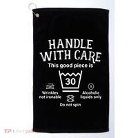 Handle With Care 30 Thirty 30th Birthday Golf Towel thumb 0