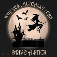 Halloween Witch Costume Why Yes Actually I Can Drive A Stick Sweatshirt thumb 3