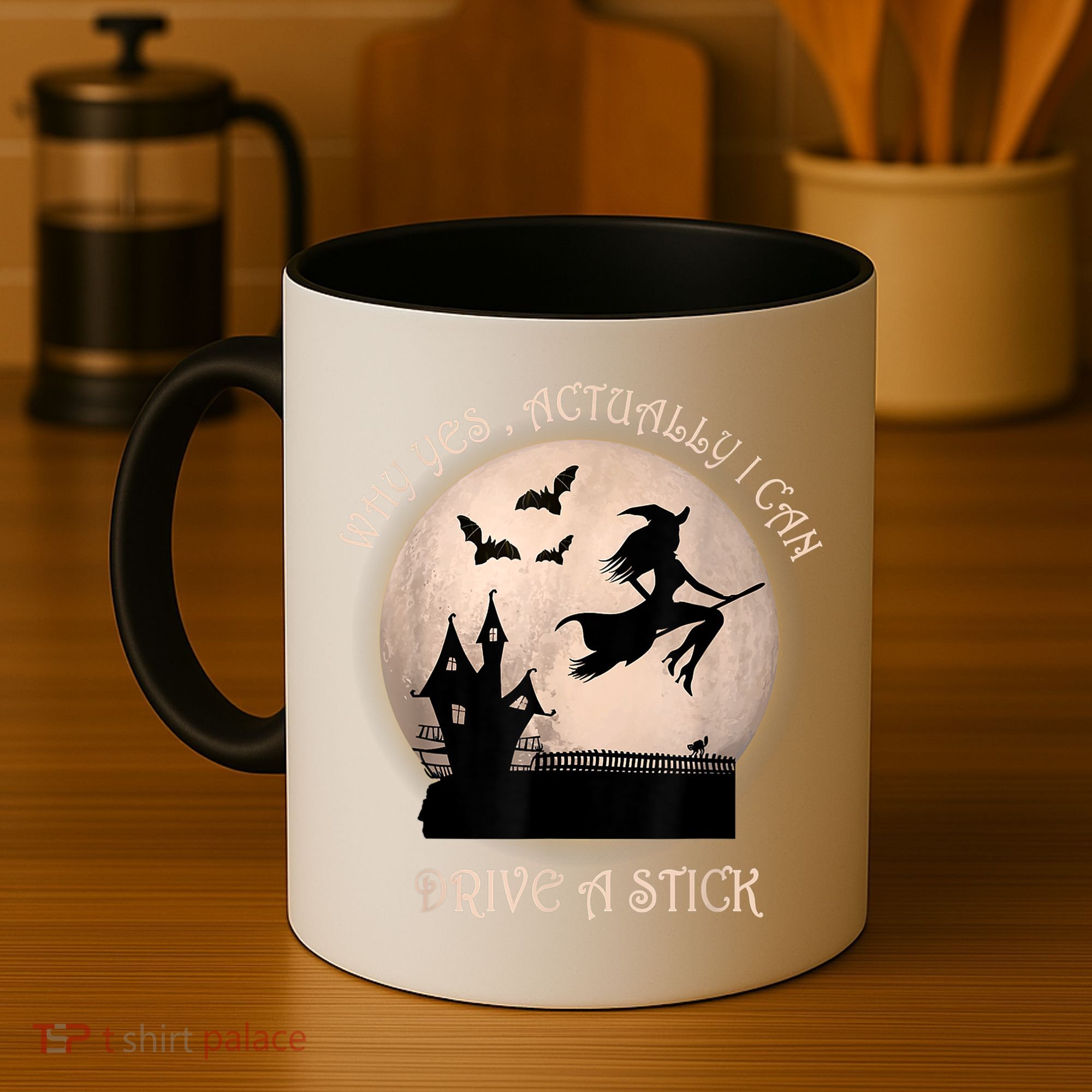 Halloween Witch Costume Why Yes Actually I Can Drive A Stick Coffee Mug
