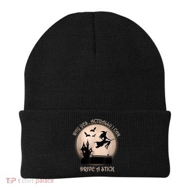 Halloween Witch Costume Why Yes Actually I Can Drive A Stick Beanie