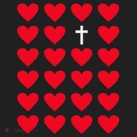 Hearts With Cross Christian Religious Valentines Day Jesus Tumbler thumb 3