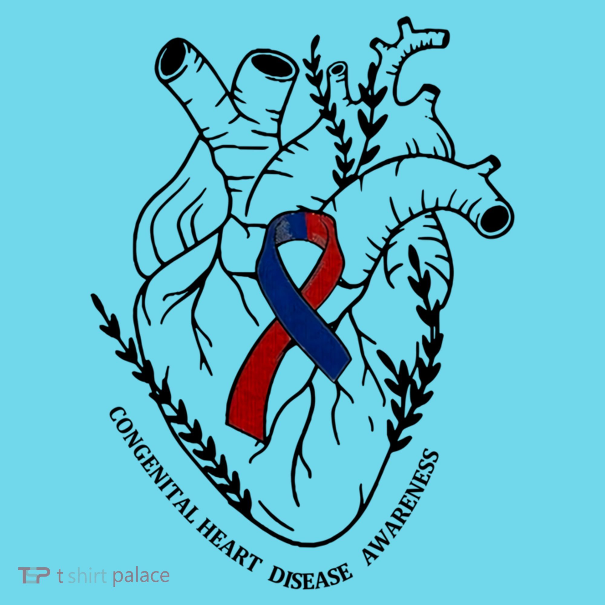 Heart Warrior Chd Awareness Congenital Heart Disease Ribbon Gift Long Sleeve Shirt
