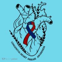 Heart Warrior Chd Awareness Congenital Heart Disease Ribbon Gift T-Shirt thumb 6