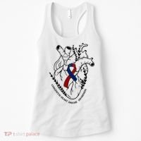 Heart Warrior Chd Awareness Congenital Heart Disease Ribbon Gift Women's Tank Top thumb 0
