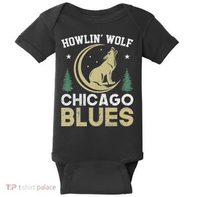 Howlin Wolf Chicago Blues Baby Bodysuit