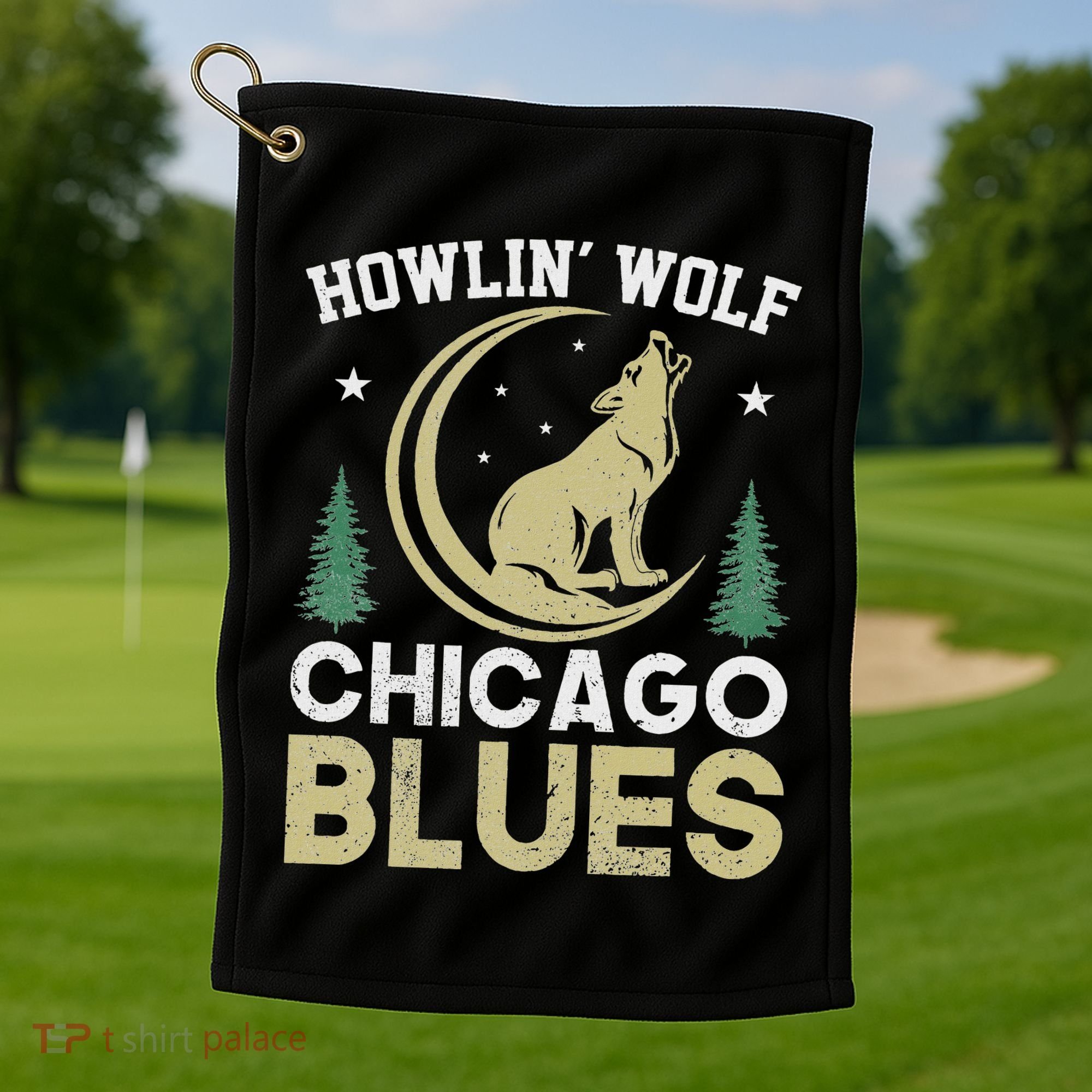 Howlin Wolf Chicago Blues Golf Towel