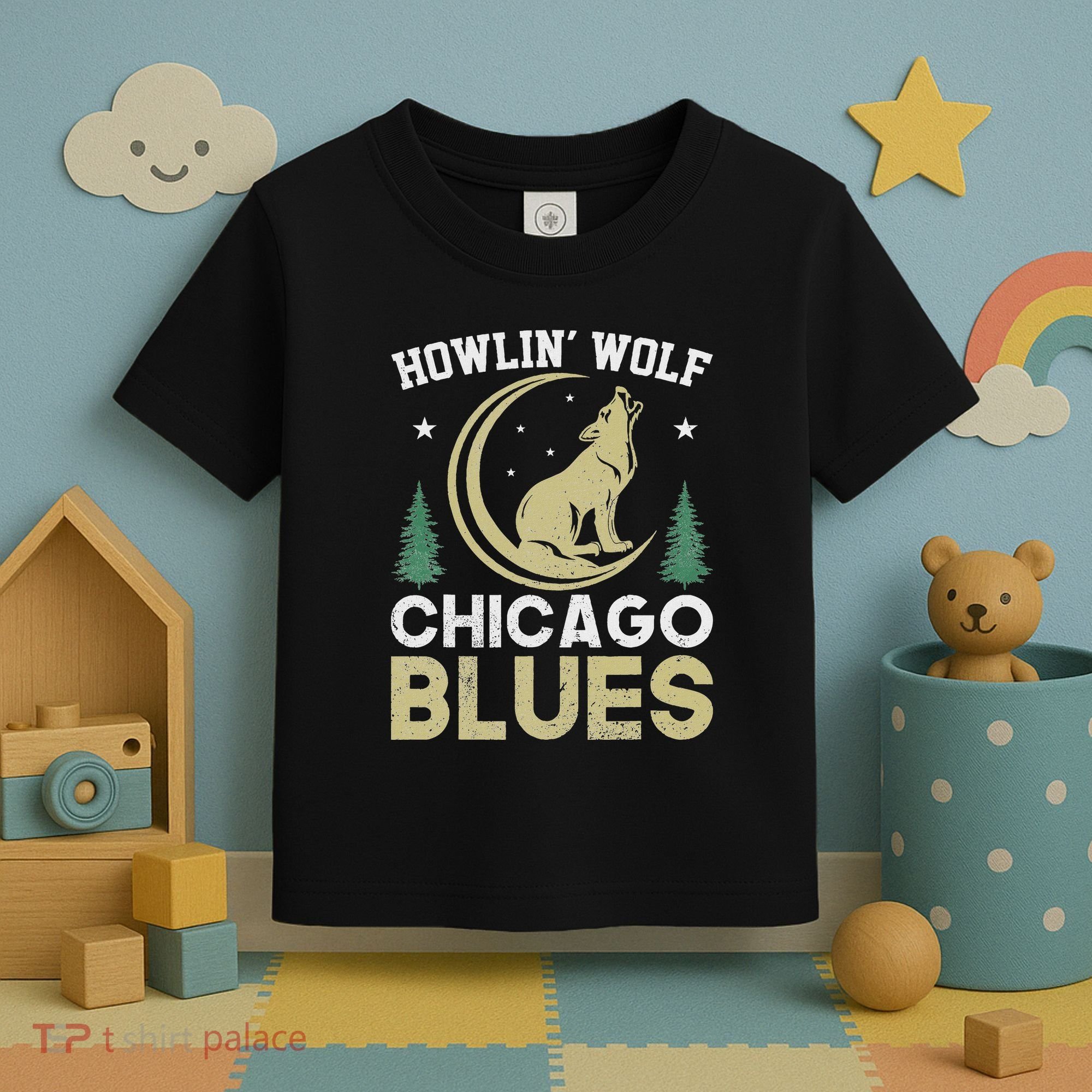Howlin Wolf Chicago Blues Toddler T-Shirt