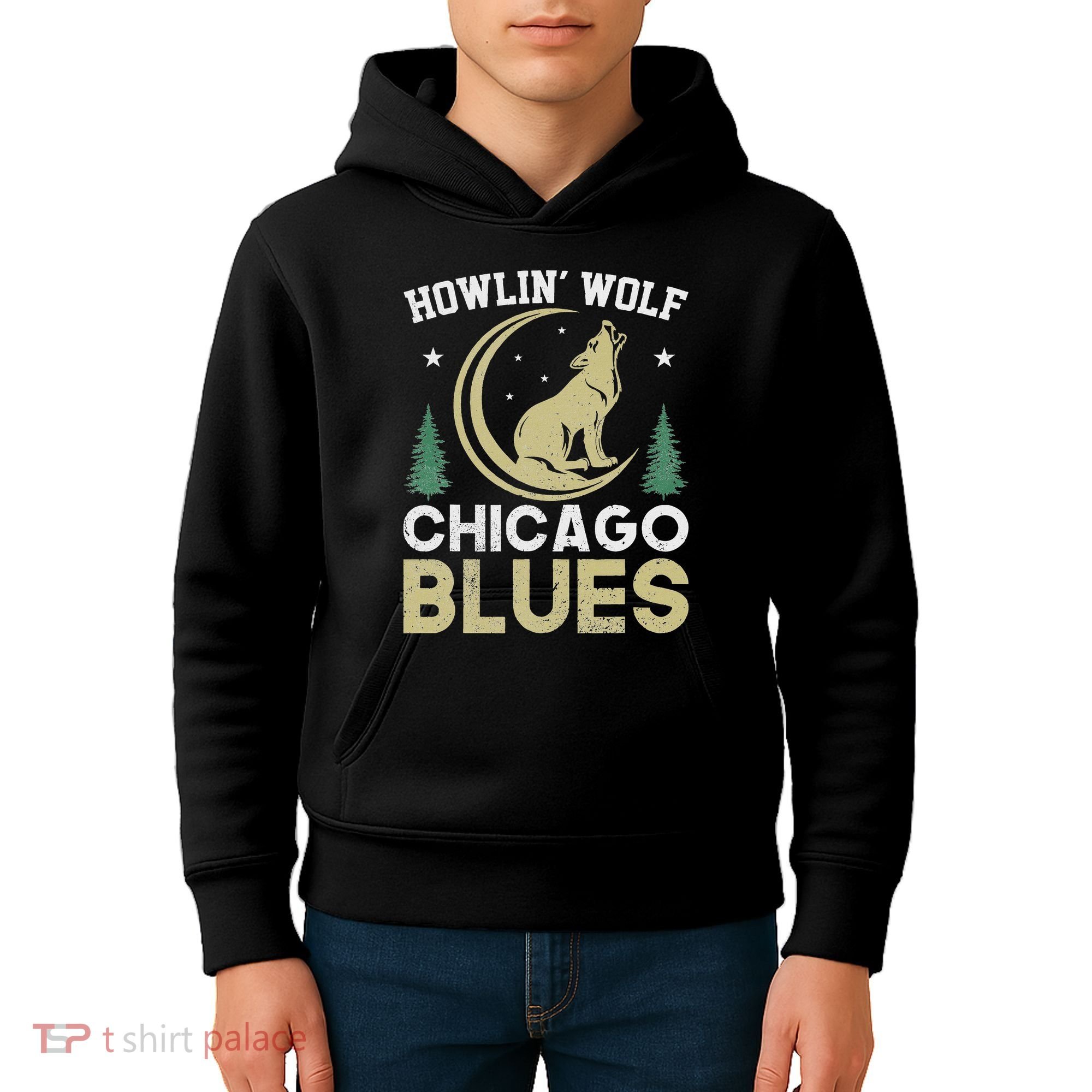 Howlin Wolf Chicago Blues Kids Hoodie