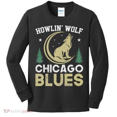 Howlin Wolf Chicago Blues Kids Long Sleeve Shirt