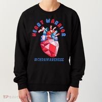 Heart Warrior CHD Congenital Heart Defect Awareness Women's Sweatshirt thumb 0