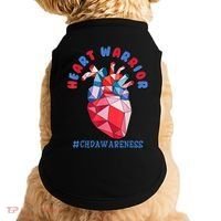 Heart Warrior CHD Congenital Heart Defect Awareness Doggie Tank thumb 0