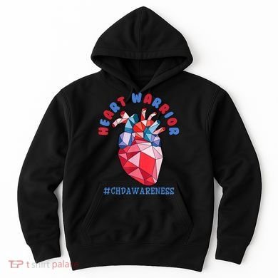 Heart Warrior CHD Congenital Heart Defect Awareness Hoodie