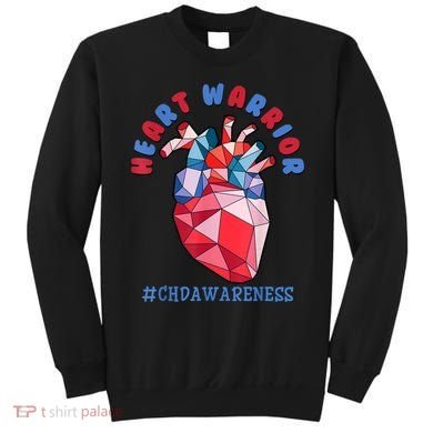 Heart Warrior CHD Congenital Heart Defect Awareness Sweatshirt
